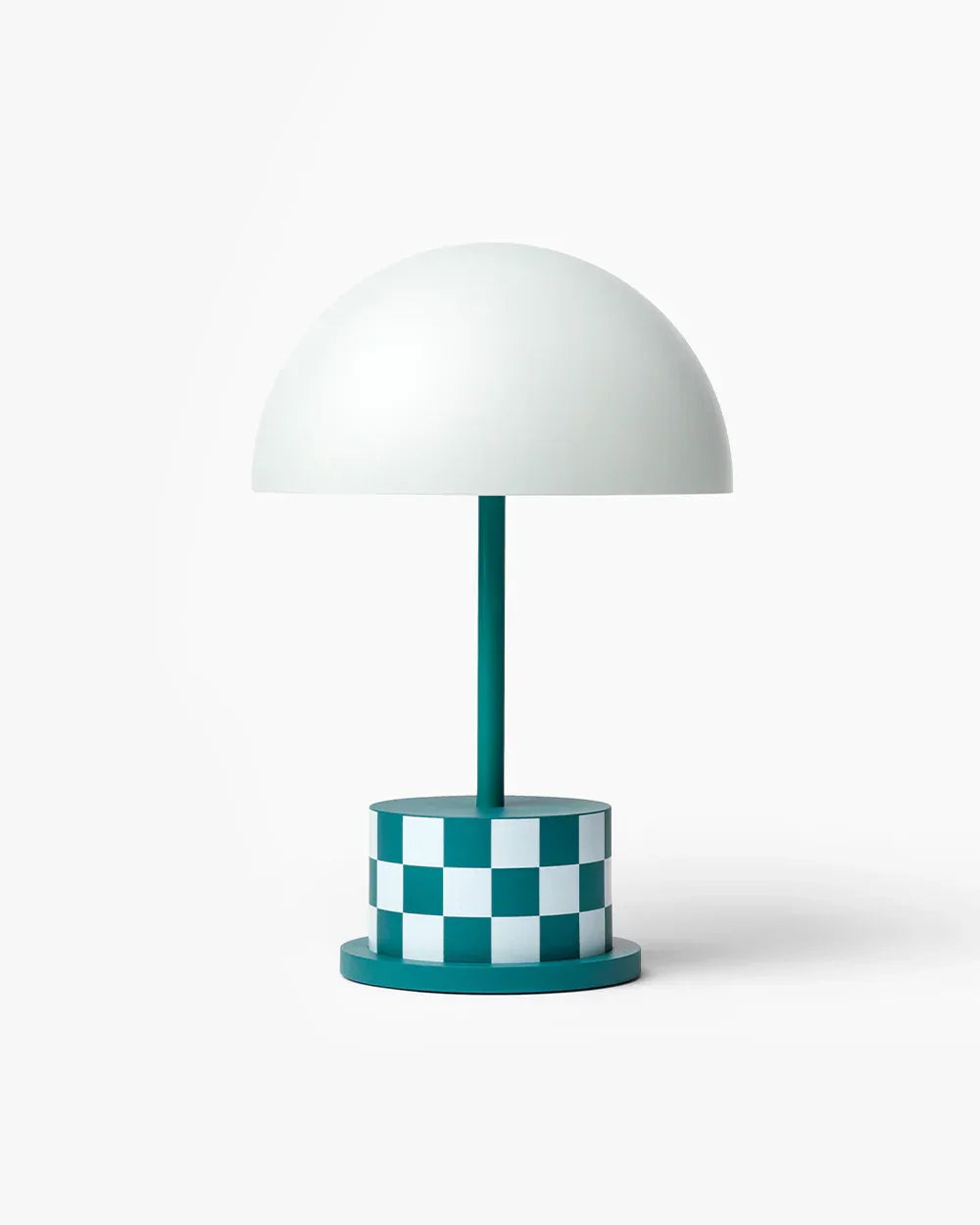 Printoworks Portabel bordslampa Riviera White – LED‑lampa i Grön/vit design med dimmer Printworks