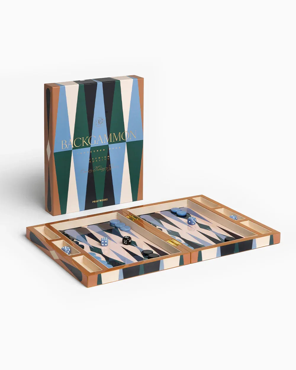 Printworks Lacquered Backgammon – Lyxigt Lackerat Backgammonset Printworks