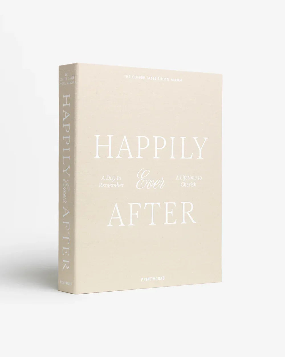 Printworks Bröllopsalbum “Happily Ever After” – Beige fotoalbum i linnetyg Printworks
