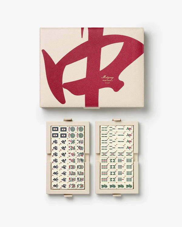 Printworks Mahjong Reverra – Lyxigt Mahjongspel i veganskt läder Printworks