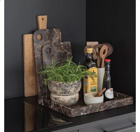 Mette Ditmer Marmor Serveringsbräda i Brun Marmor – Medium 30 cm Mette Ditmer