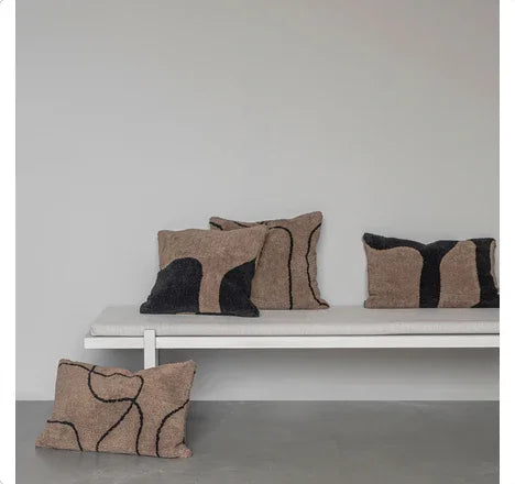 Mette Ditmer FIGURA Kuddfodral 40×60 cm - Brun / svart Mette Ditmer