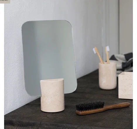 Mette Ditmer TRAVERTINE Spegel i Travertin - Natur 30 cm Mette Ditmer