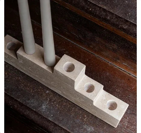 Mette Ditmer STEP Six Ljusstake i Vit Marmor - 6st ljus Mette Ditmer
