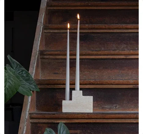 Mette Ditmer STEP trio Ljusstake i Vit Marmor - 3st ljus Mette Ditmer