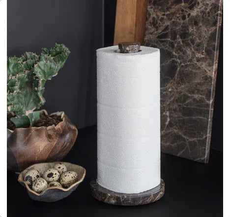 Mette Ditmer MARBLE kökspappershållare i brun marmor Mette Ditmer
