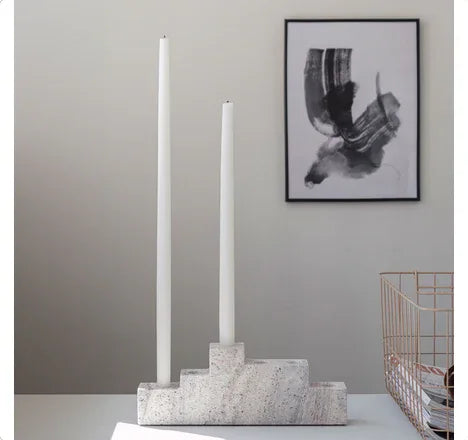 Mette Ditmer STEP Six Ljusstake i Ljus Marmor - 6st ljus Mette Ditmer