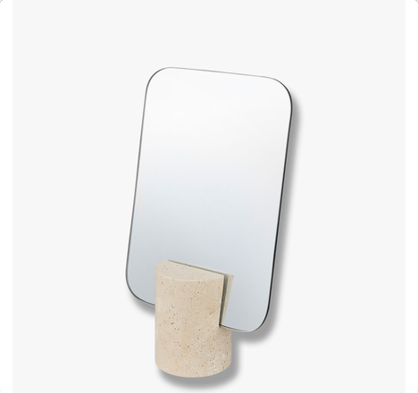 Mette Ditmer TRAVERTINE Spegel i Travertin - Natur 30 cm