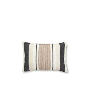 Jakobsdals Stripe Jaquard Kuddfodral Svart Jakobsdals