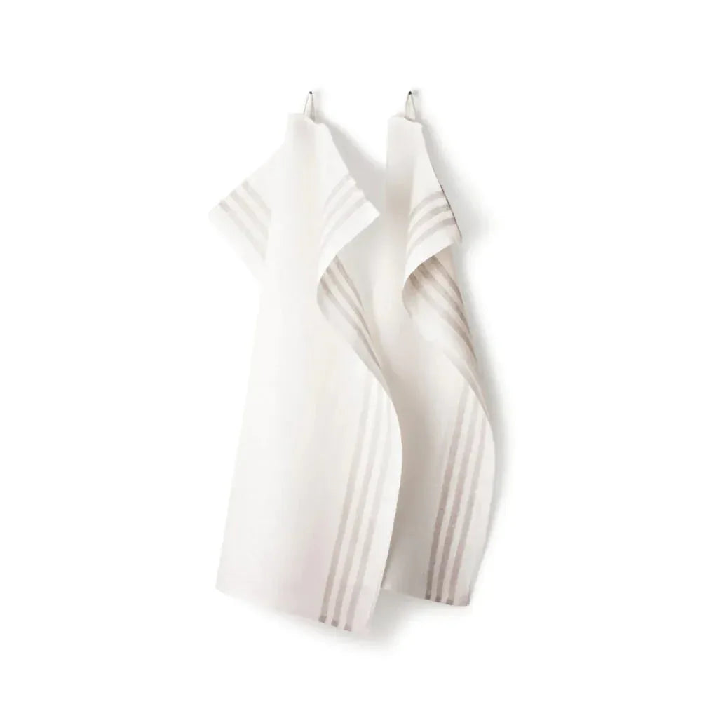 Kökshandduk 2-pack 50x70 cm, Diagonal Natur Axlings