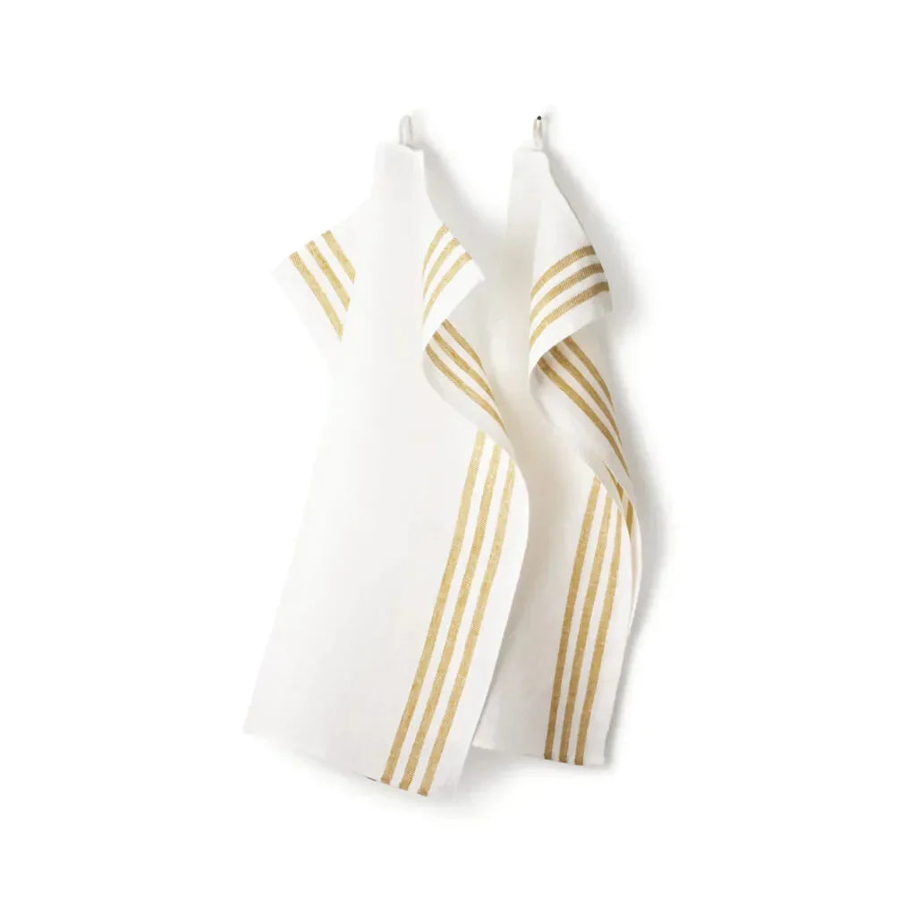 Kökshandduk 2-pack 50x70 cm, Diagonal Ockra Axlings