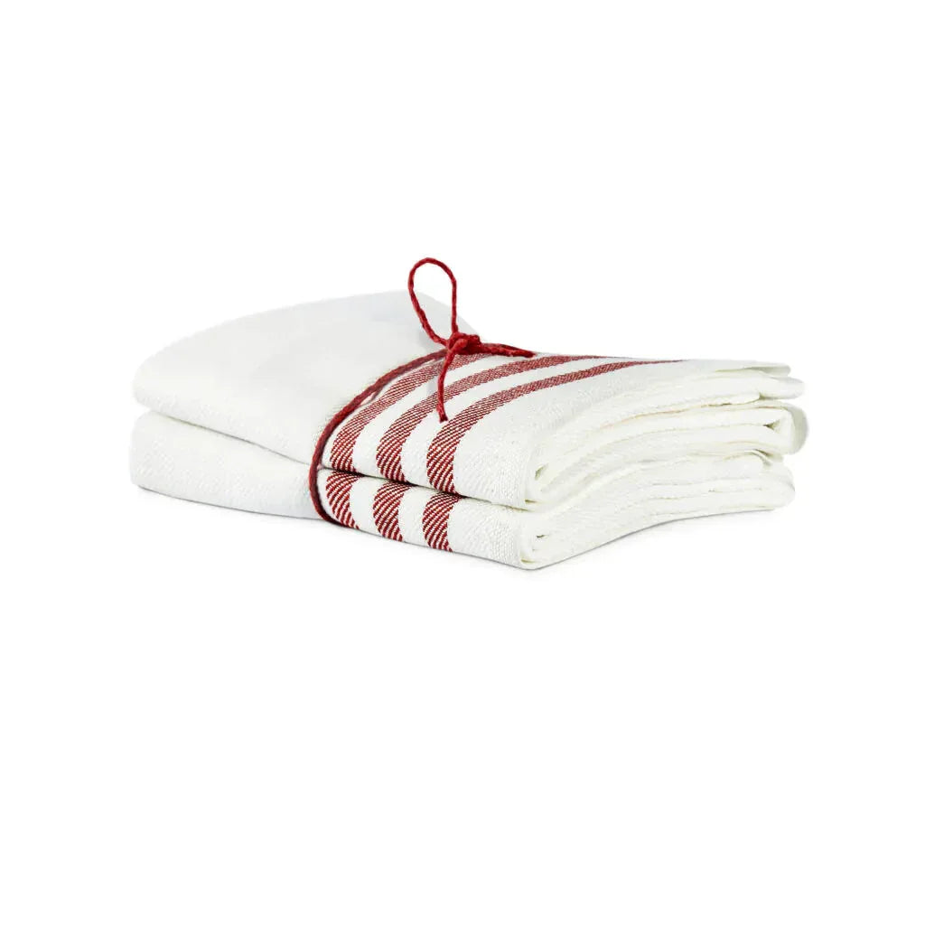 Kökshandduk 2-pack 50x70 cm, Diagonal Röd Axlings