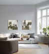 Eightmood Fog 3D‑målning 100×100 cm Emerald Green Inramad strukturtavla Eightmood