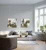 Eightmood Fog 3D‑målning 100×100 cm Emerald Green Inramad strukturtavla Eightmood