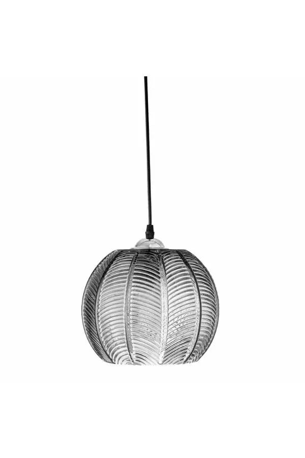 Bloomingville Adar Pendellampa Grått Glas – Texturerad Rund Taklampa (Kopia) Bloomingville