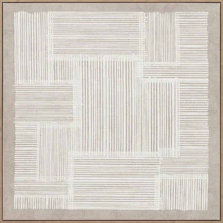 Eightmood Eden Painting – Inramad Poster 90×90 cm White Eightmood