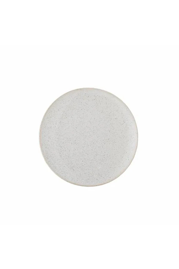 Bloomingville Addison Tallrik 16 cm – Vit Stengods med Spräcklig Glasyr Bloomingville