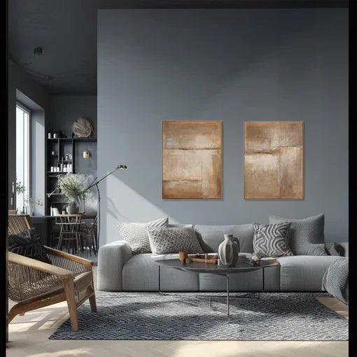 Eightmood Glint Painting – Inramad Poster 120×90 cm Rost Eightmood