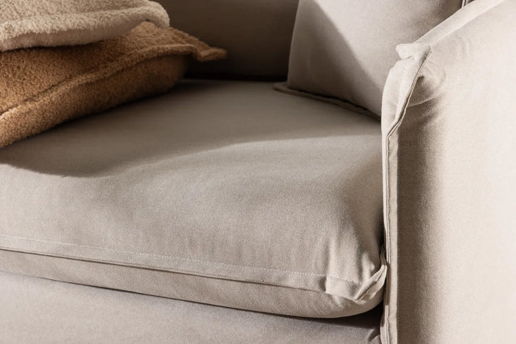 Venture Design Nova 3‑sits Soffa Brun –  Linnedesign med Hög Komfort och Tidlös Stil