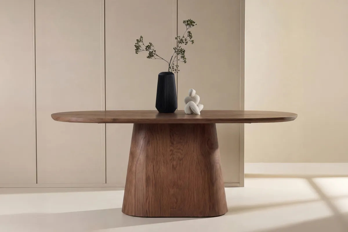 Venture Design Stjärnö Matbord Mocca – Elegant Ovalt Bord i Träfanér