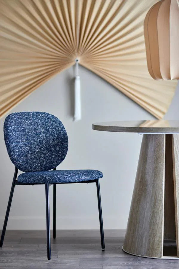 Bloomingville Percey Matstol i Blå – FSC®100% Plywood & Metallben Bloomingville