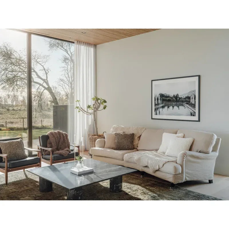 SkinnWille Kuddfodral Lockigt 45×45 Vit Skinnwille
