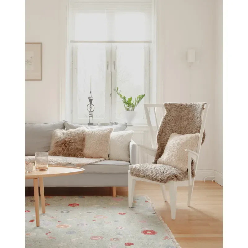 SkinnWille Lockigt fårskinn Beige Skinnwille