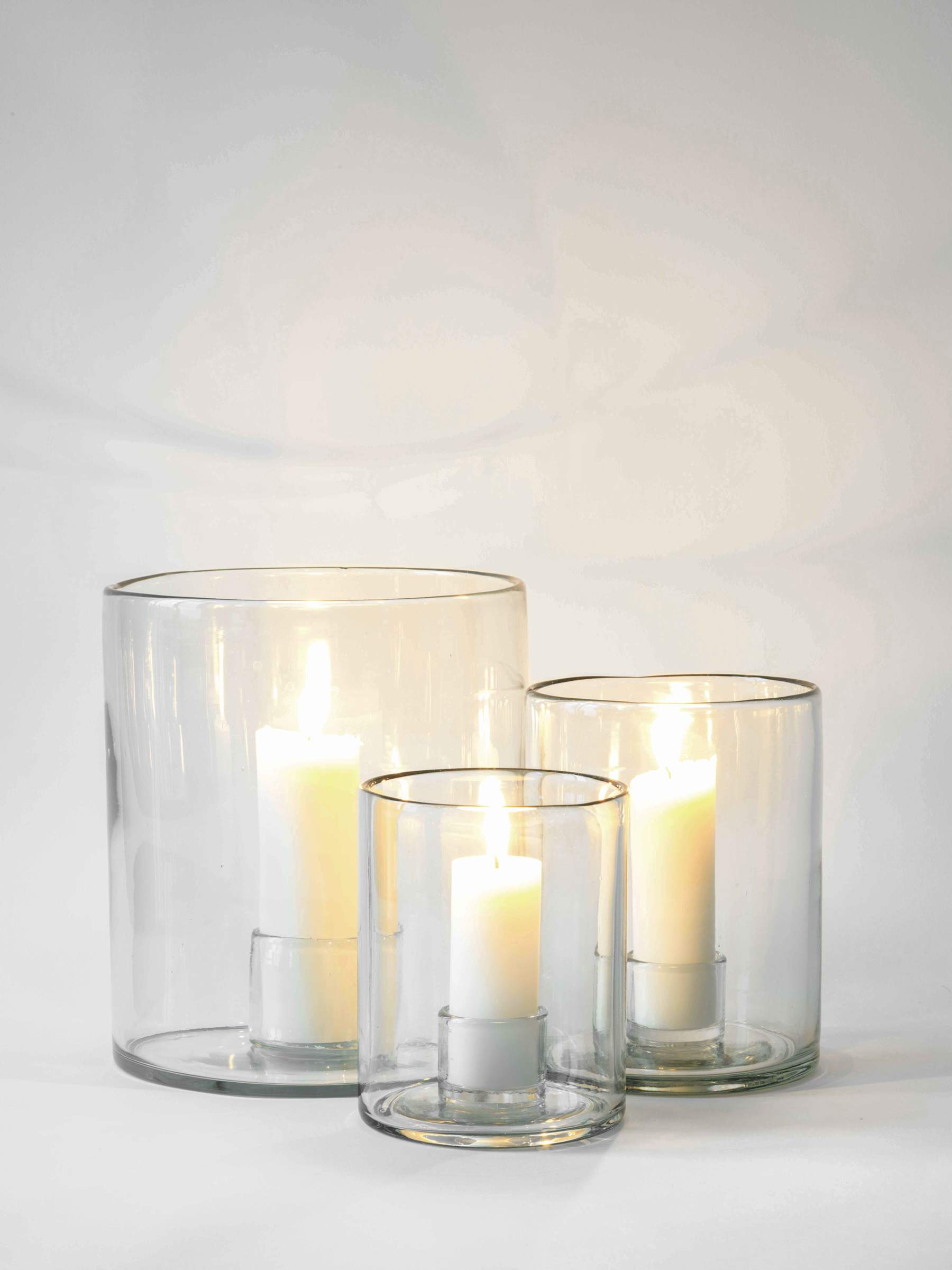 Tell Me More Luna Candleholder S – Handgjord Ljuslykta i Återvunnet Glas