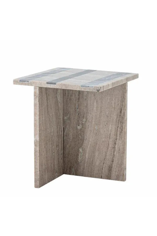 Bloomingville Clea Sidobord i Brun Marmor 35,5 cm Bloomingville