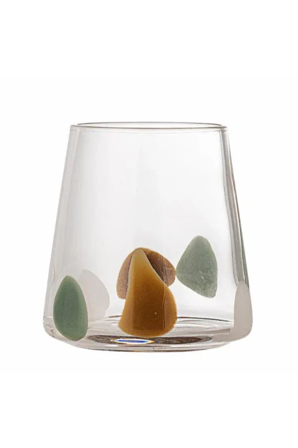 Bloomingville Gildor Dricksglas – Munblåst glas med färgade droppar Bloomingville