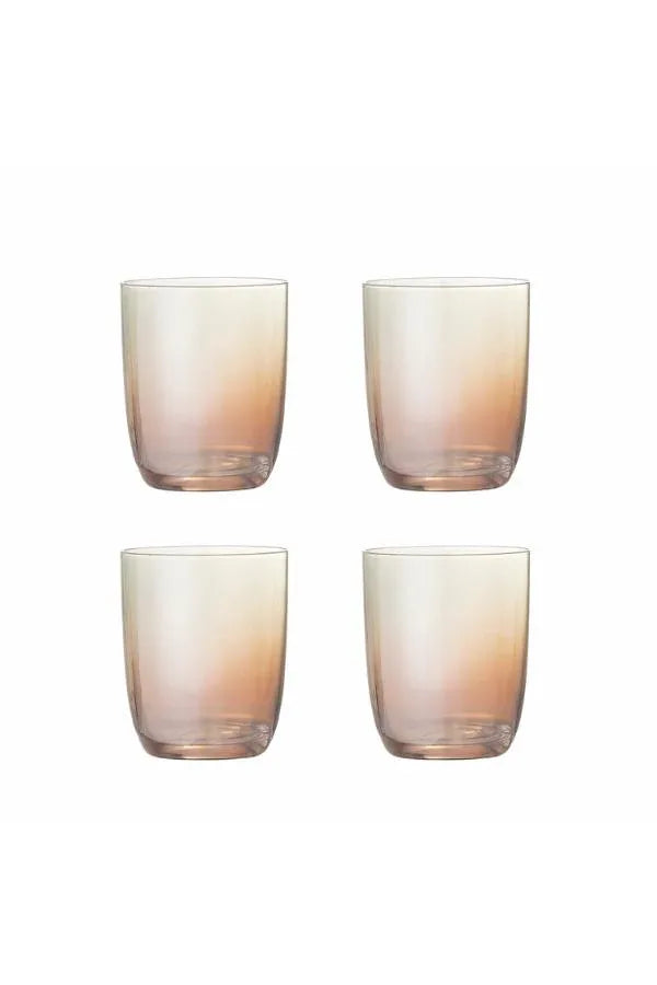 Bloomingville Aston Dricksglas – Bronsfärgat Dricksglas med Pärlemorkant Bloomingville