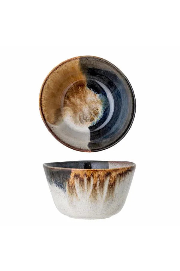Bloomingville Jules Skål - Blå Stengods Ø15,5×H8,5 cm Bloomingville