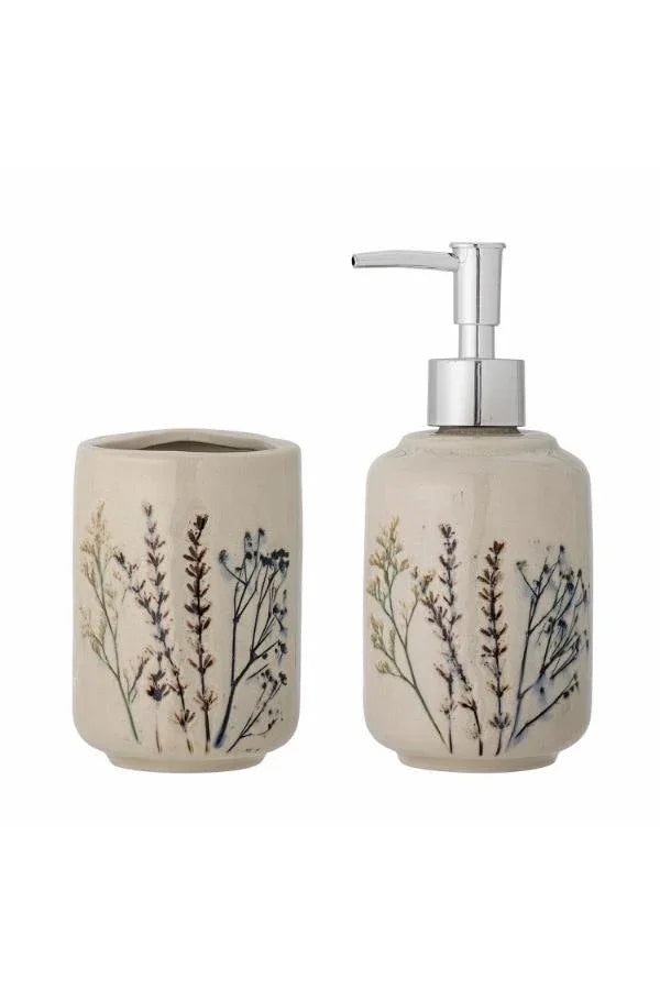 Bea Tvålpump Stengods Natur Bloomingville