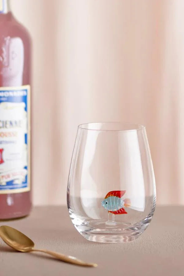 Bloomingville Misa Dricksglas – Munblåsta glas med handgjord figur i botten Bloomingville