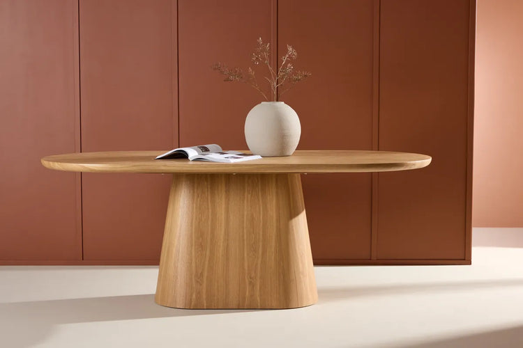 Venture Design Stjärnö Matbord Natur – Elegant Ovalt Bord i Träfanér