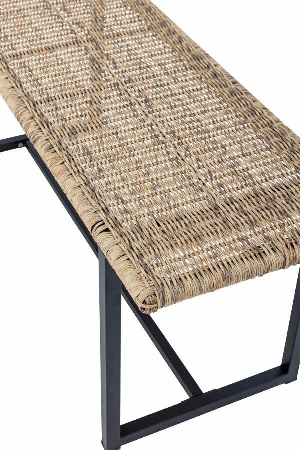 Bloomingville Adilly Bänk i Natur Polyrattan – Stilren Utomhusbänk Bloomingville