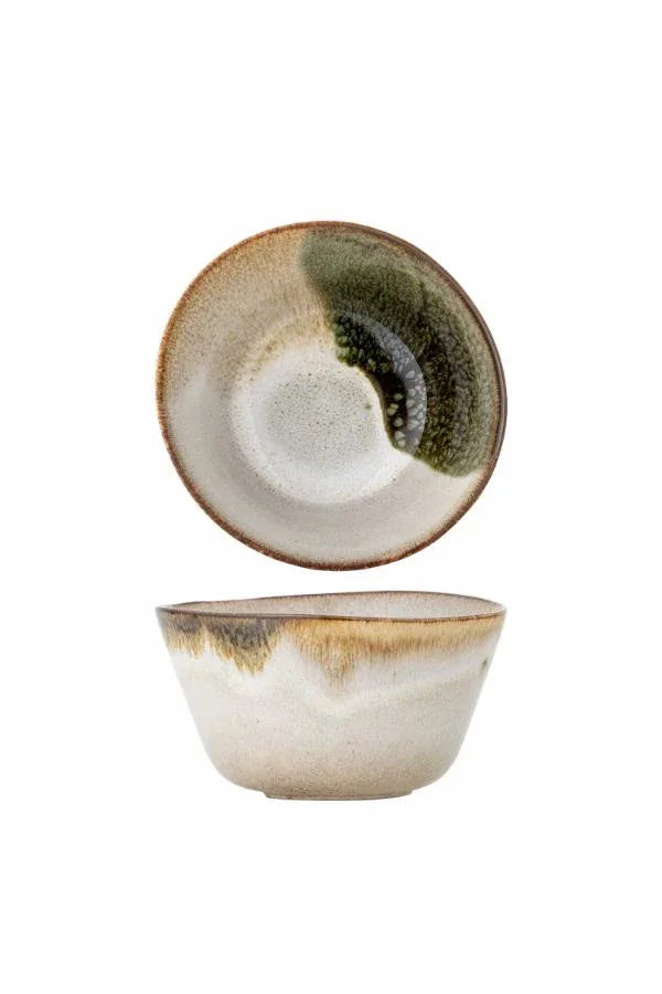 Bloomingville Jules Skål - Grön Stengods Ø15,5×H8,5 cm Bloomingville