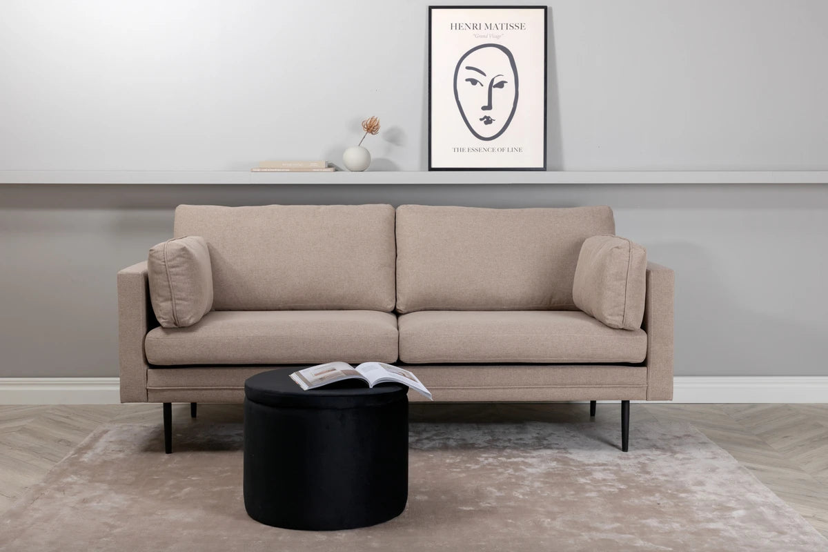 Venture Design Boom 3‑sits Soffa Brun – Tidlös Manchesterdesign med Modern 50‑talskänsla