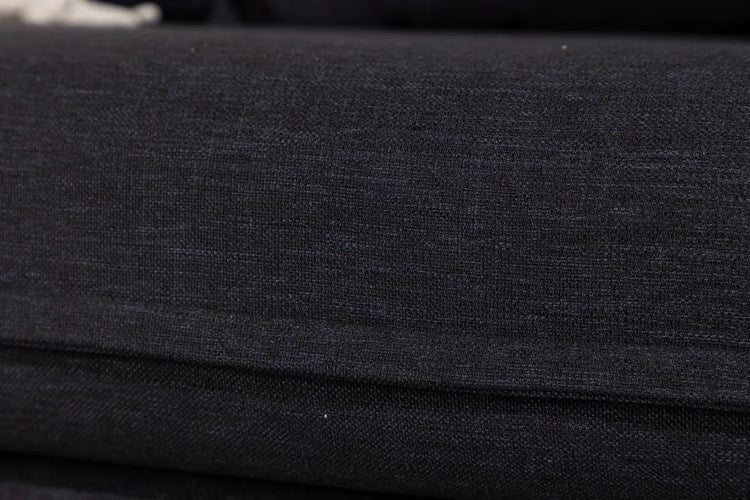 Venture Design Nova 3‑sits Soffa Svart –  Linnedesign med Hög Komfort och Tidlös Stil