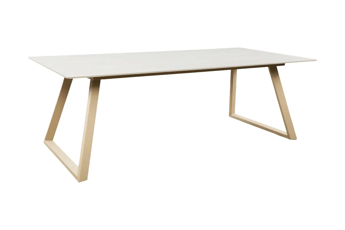 Venture Design Estelle Matbord Beige – Rektangulärt Bord med Marmorlook