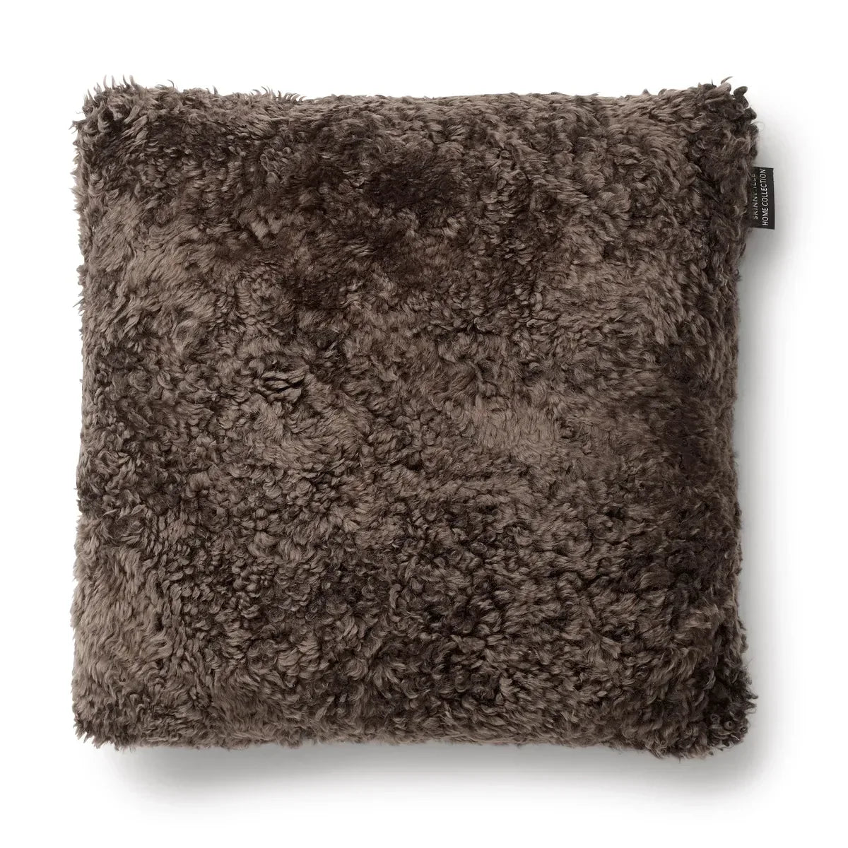SkinnWille Kuddfodral Lockigt 45×45 Brun Skinnwille