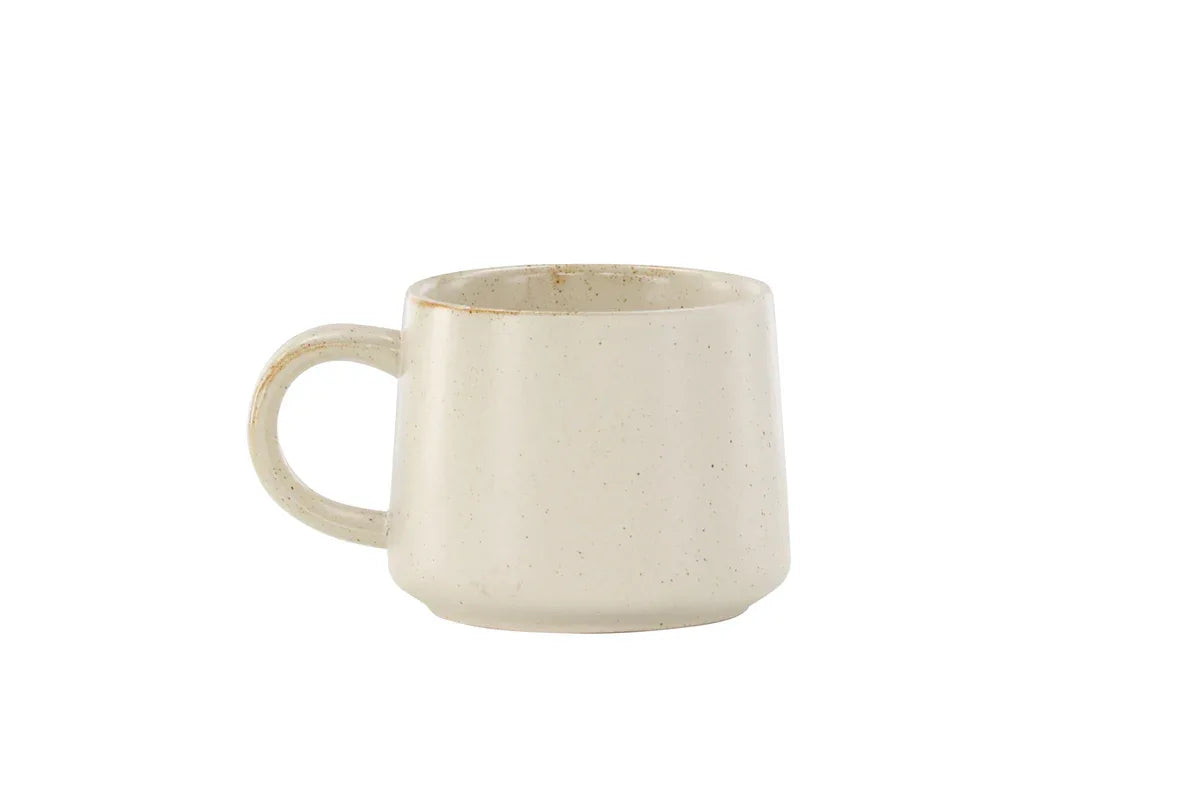 Venture Design Active Kopp 2‑pack – Beige med svarta prickar | Keramik 9 cm VENTURE DESIGN