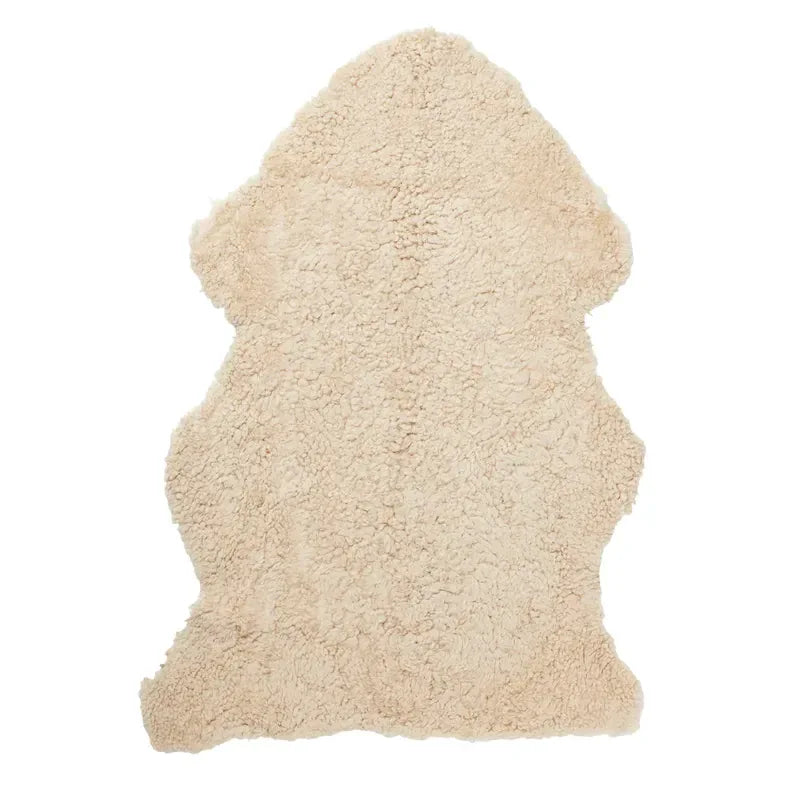 SkinnWille Lockigt fårskinn Beige Skinnwille