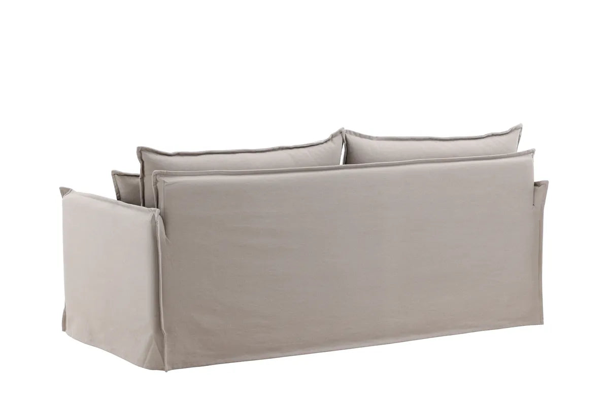 Venture Design Nova 3‑sits Soffa Brun –  Linnedesign med Hög Komfort och Tidlös Stil