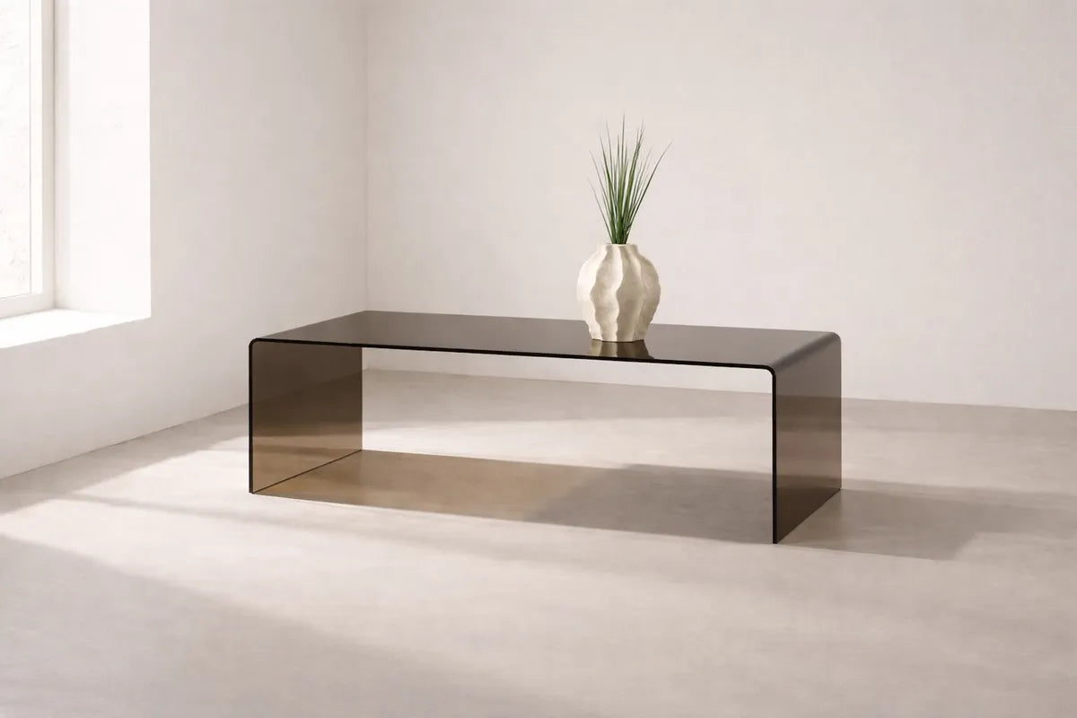 Venture Design Telemark Soffbord 120×60 cm Brun Glas – Stilrent & Tidlöst Designbord