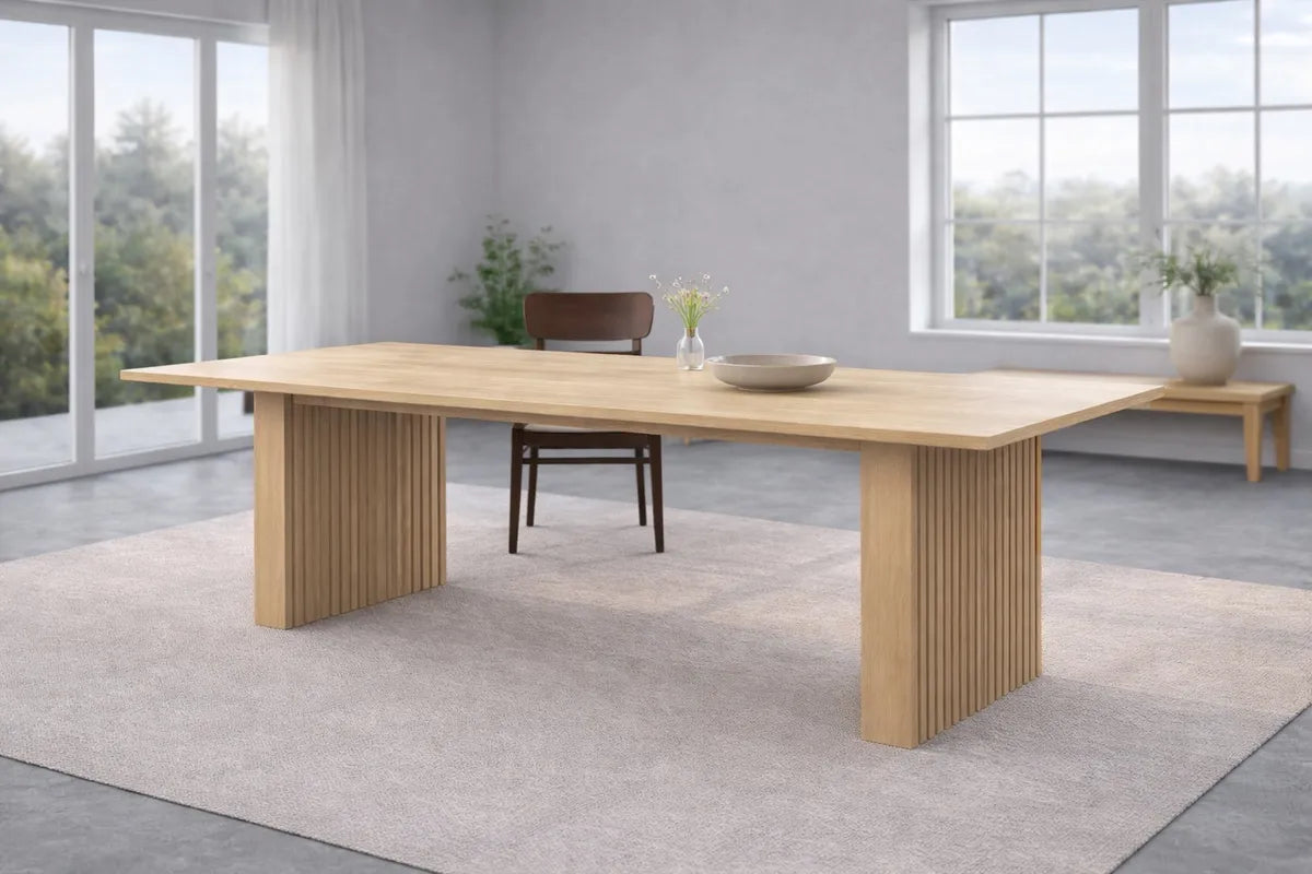 Venture Design  Humle Rektangulärt Matbord 200×100 cm Nature – Förlängningsbart Bord