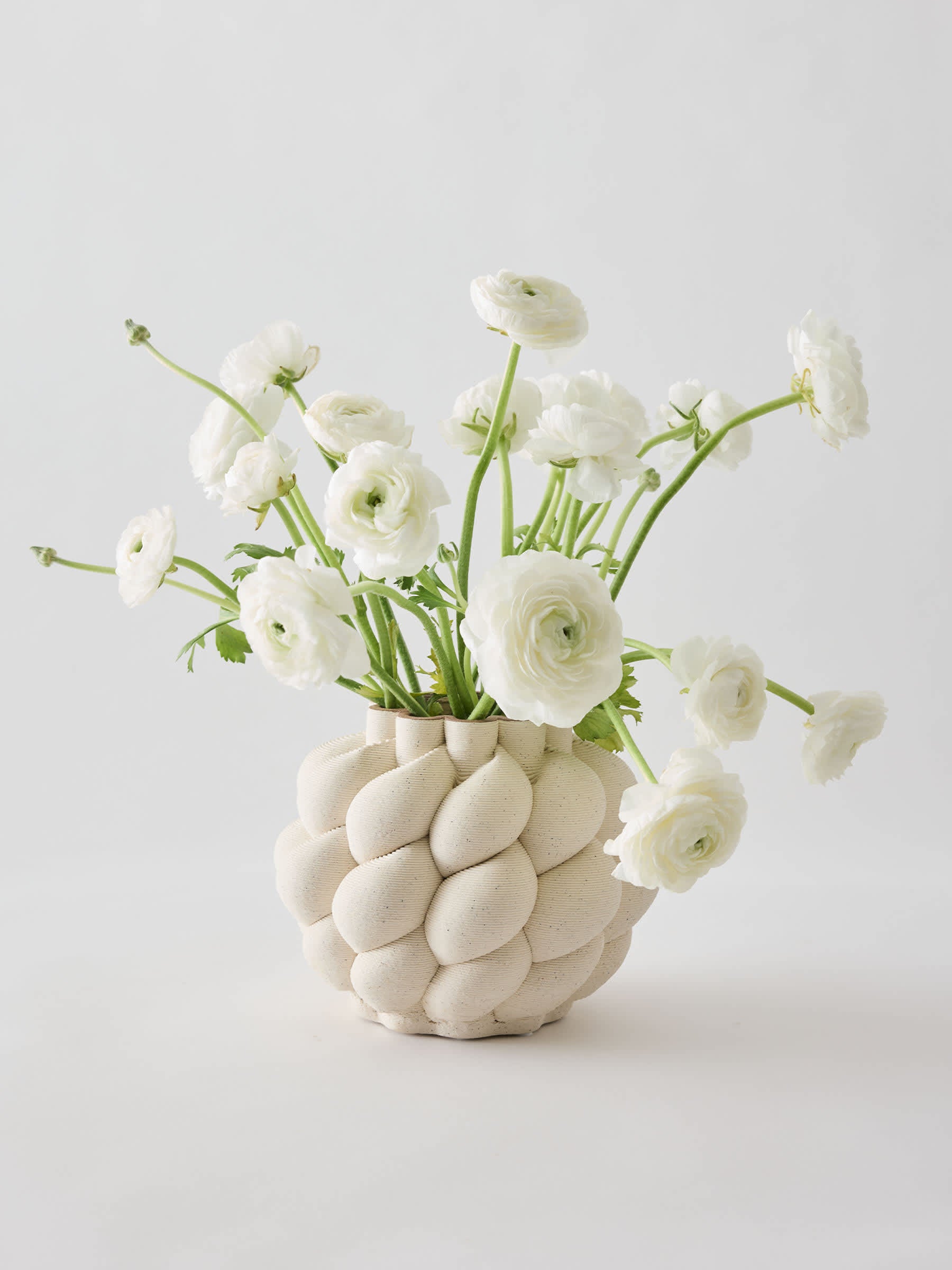 Tell Me More Nuvola Vas Small – 3D‑printad Porslinsvas i Organisk Form