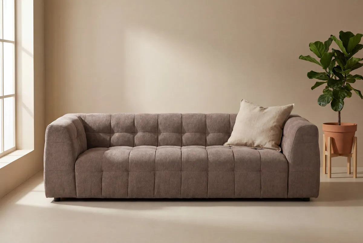 Venture Design Malou 3-sits soffa Brun
