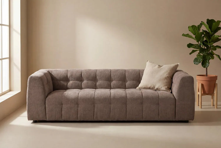 Venture Design Malou 3-sits soffa Brun
