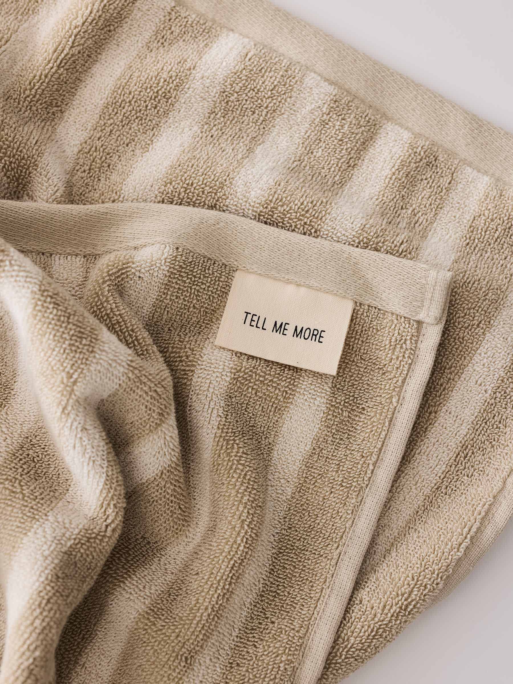 Tell Me More Bonnie Handduk Beige – 100% bomull